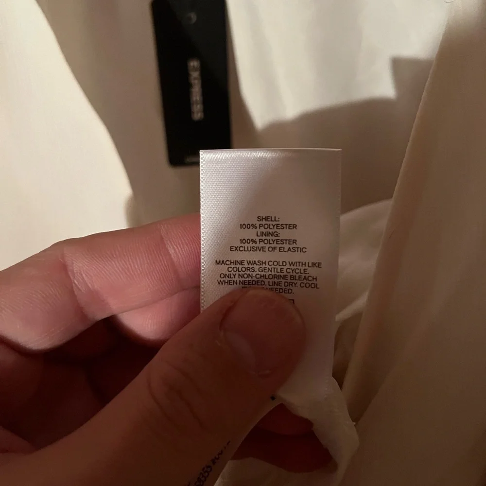 Express Ivory Wrap Blouse - Picture 6 of 6